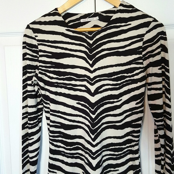Nadia Tar Animal Print Bodycon Long Sleeve Dress - Picture 3 of 8
